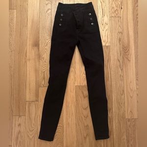 J Brand Natasha Skinny Jeans Black - Size 24